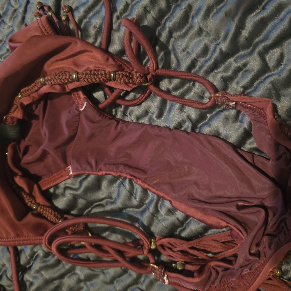 ViX Rope Braid Triangle-Top Side-Tie Bikini XS - Picture 8 of 11